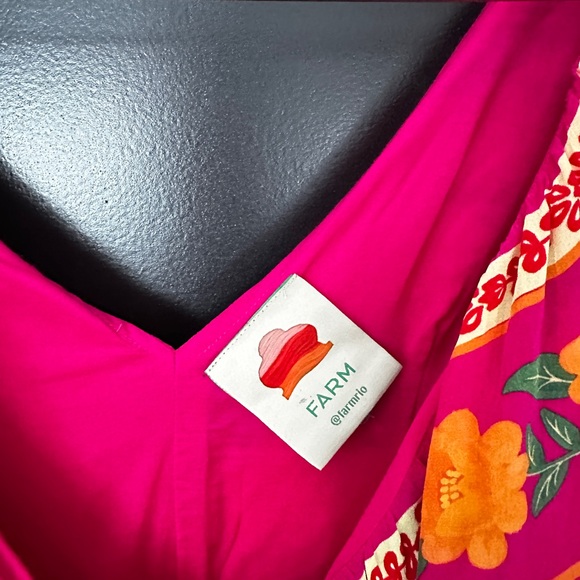 FARM Rio Pink Flowers Tapestry Mini Dress Small - Picture 9 of 11